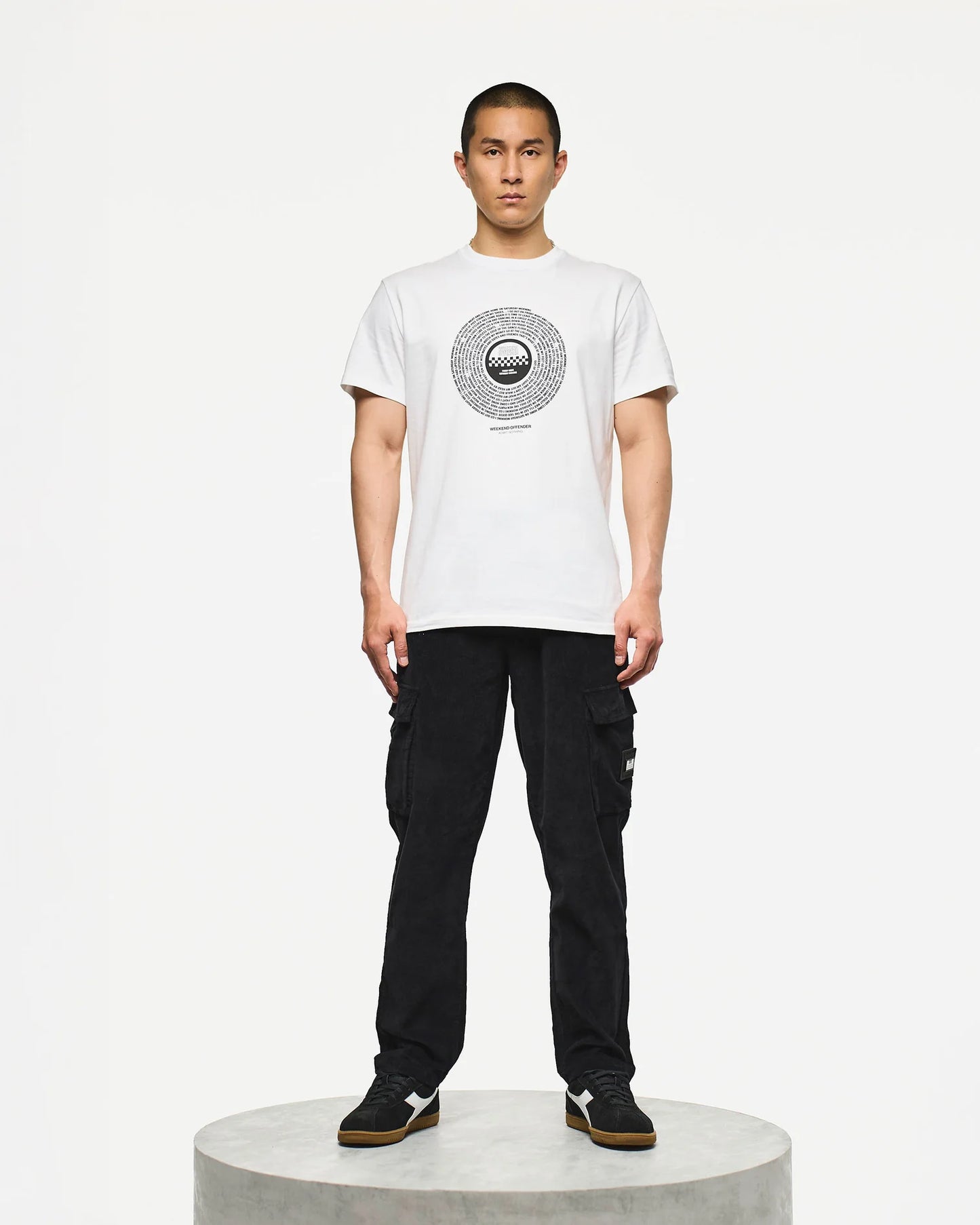 Weekend Offender Friday Night, Saturday Morning Graphic T-Shirt White