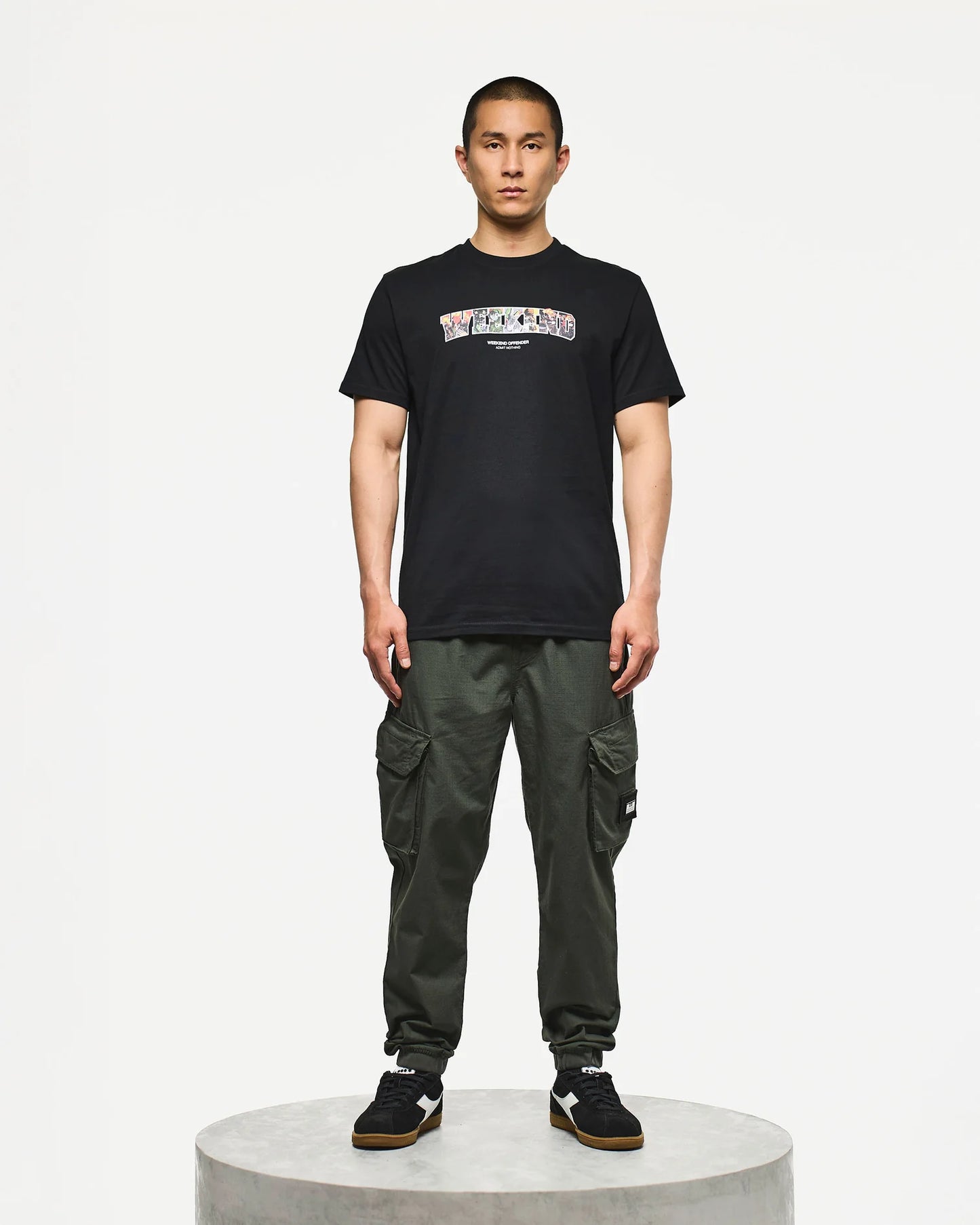 Weekend Offender Saturday Graphic T-Shirt Black