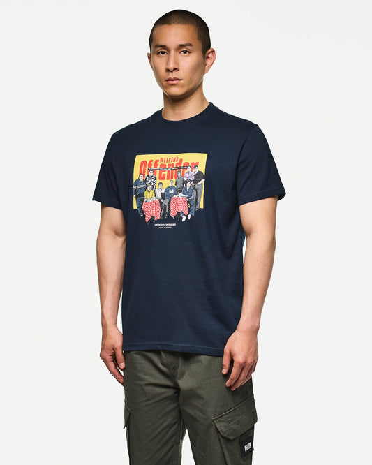 Weekend Offender Satriale's Graphic T-Shirt Navy
