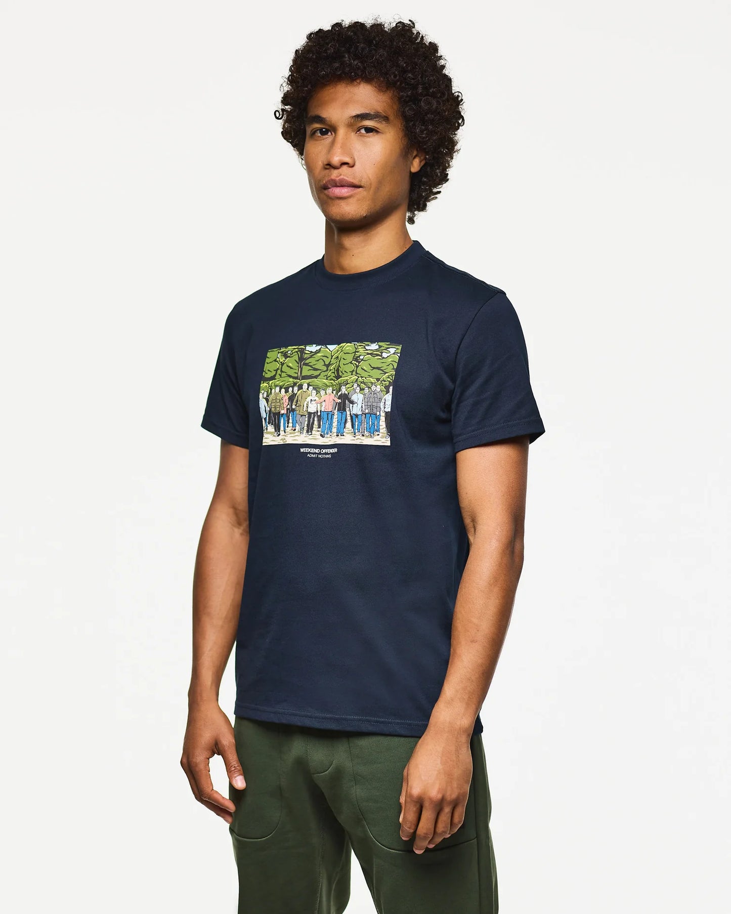 Weekend Offender GSE Graphic T-Shirt Navy