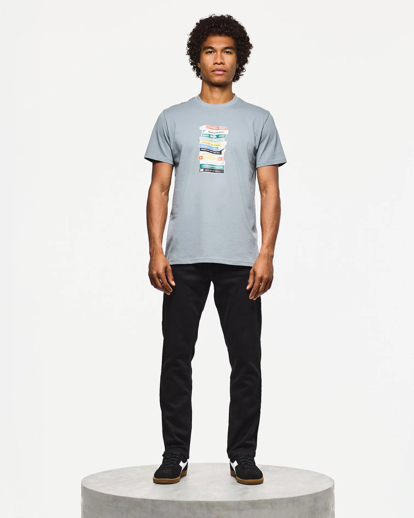 Weekend Offender Limone Graphic T-Shirt Porpoise Grey