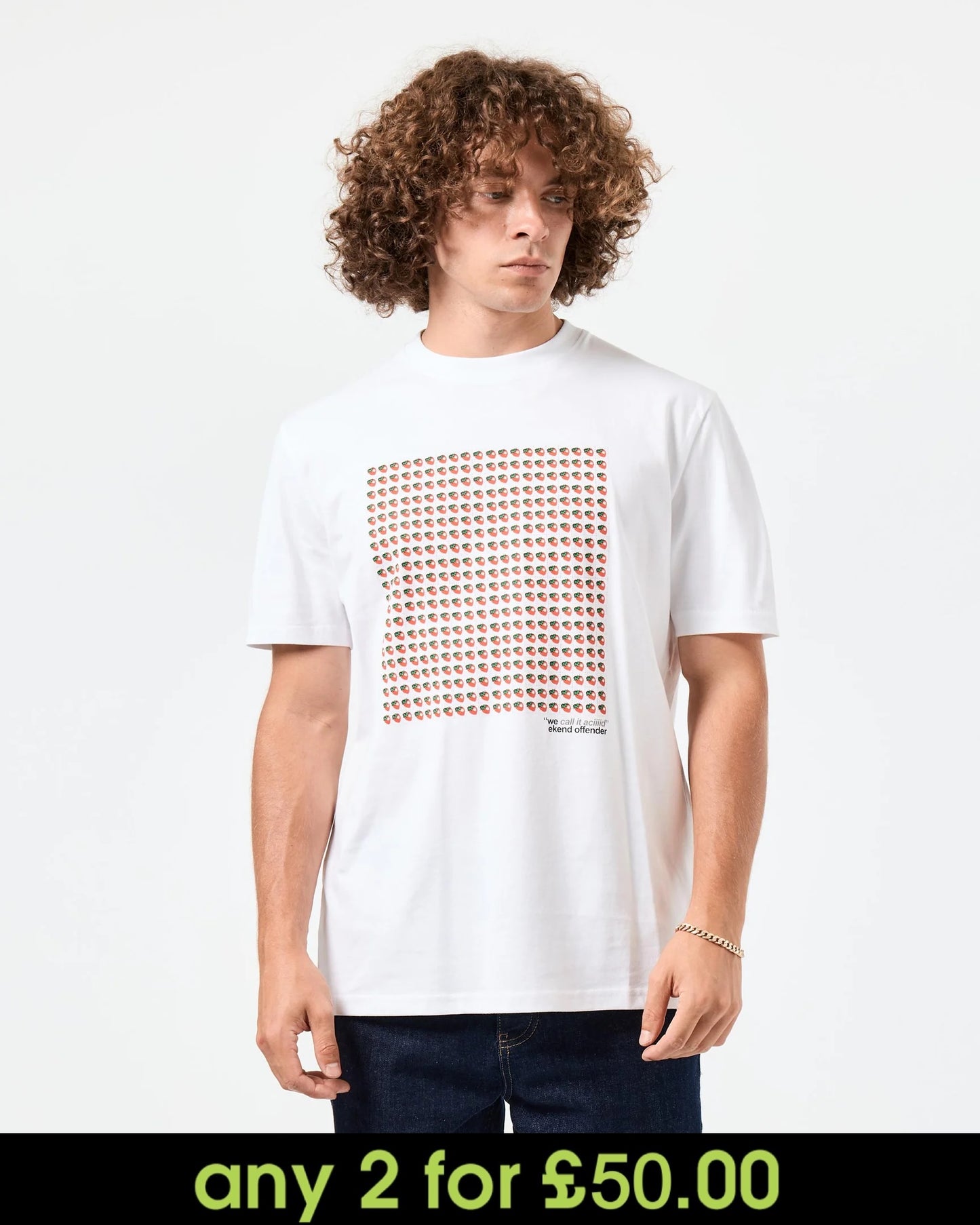 Weekend Offender Anniversary Aciiid Graphic T-Shirt White