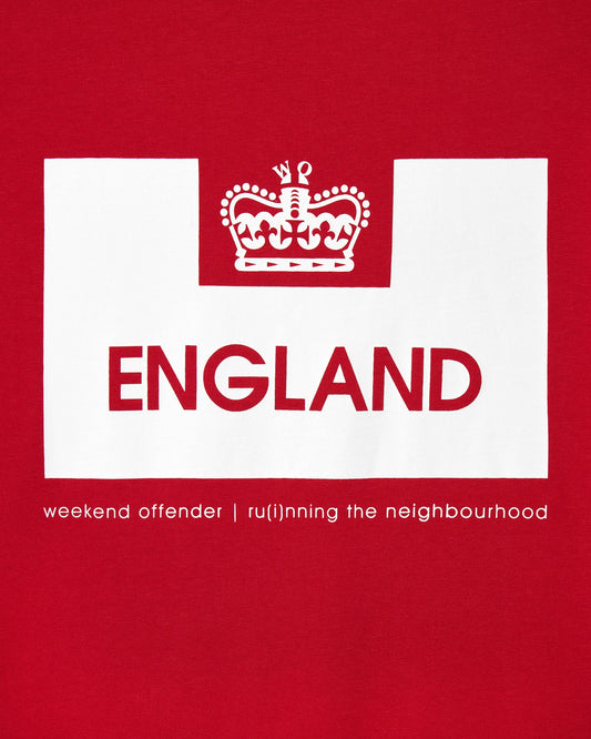 Weekend Offender England Country Series Graphic T-Shirt Red
