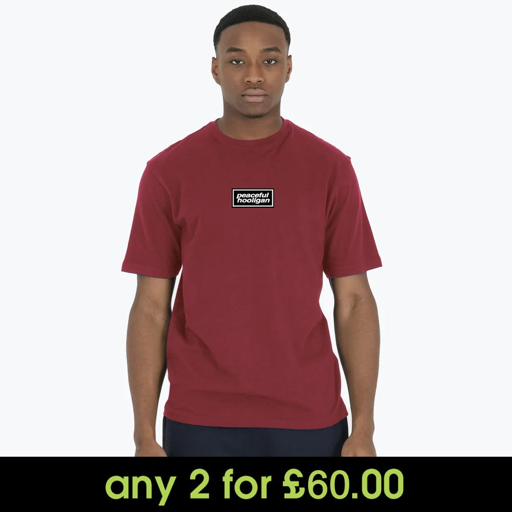 Peaceful Hooligan Microbox T-Shirt Dark Red