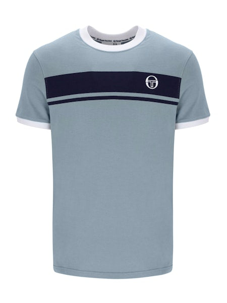 Sergio Tacchini Master T-Shirt Lead/Maritime Blue/White