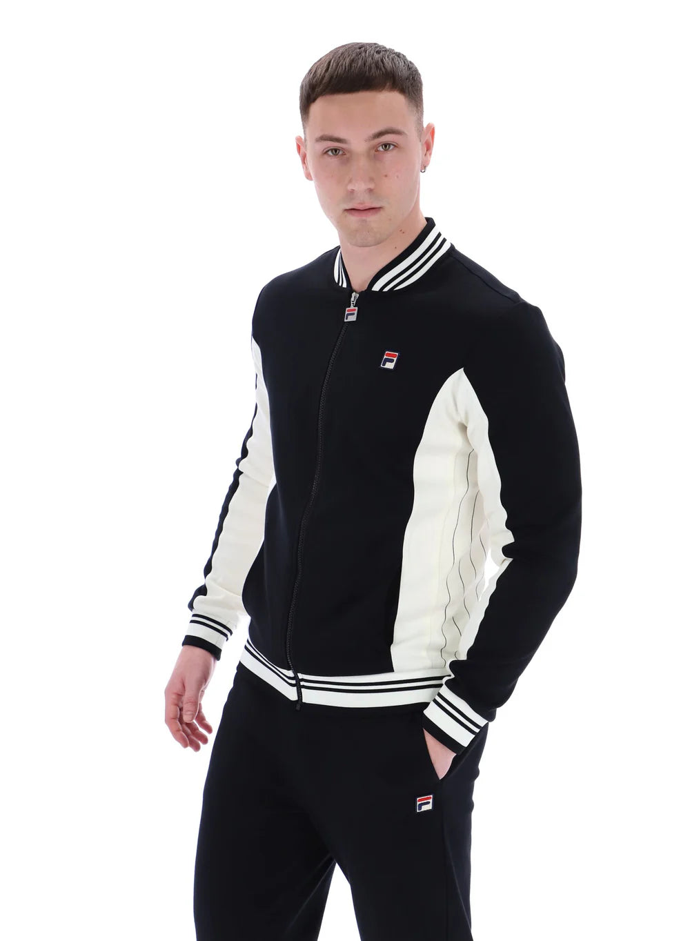 FILA Settanta Track Jacket Black/Gardenia