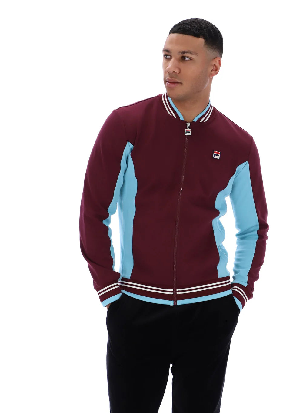 FILA Settanta Track Jacket Fig/Milky Blue/Gardenia