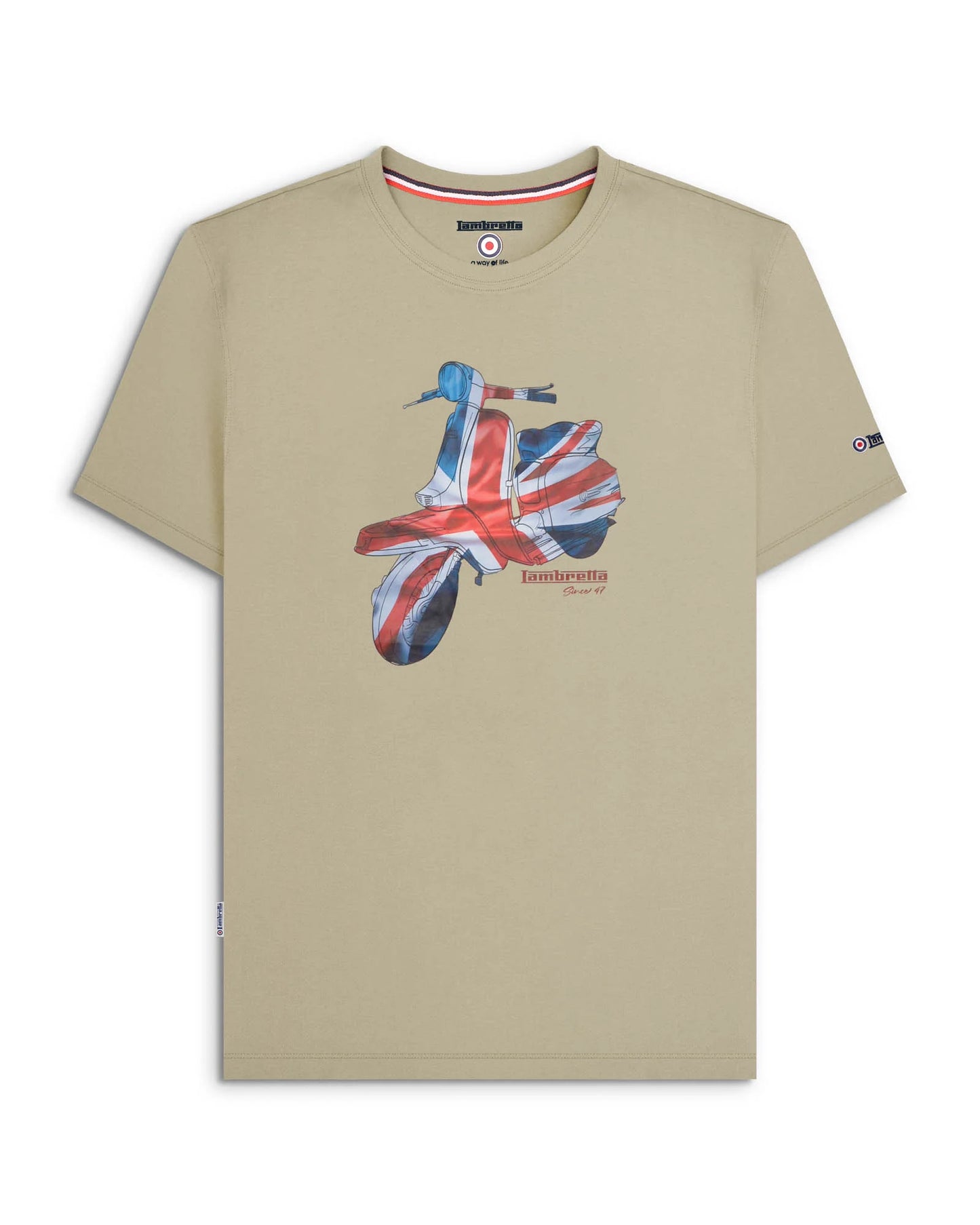 Lambretta Scooter T-Shirt Stone