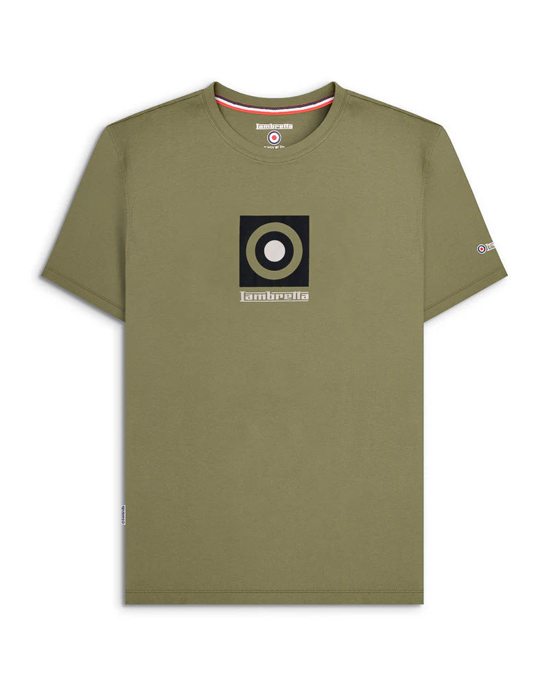 Lambretta Target Box T-Shirt Khaki