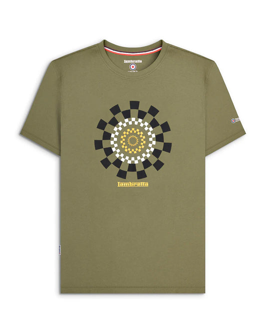 Lambretta Track T-Shirt Khaki