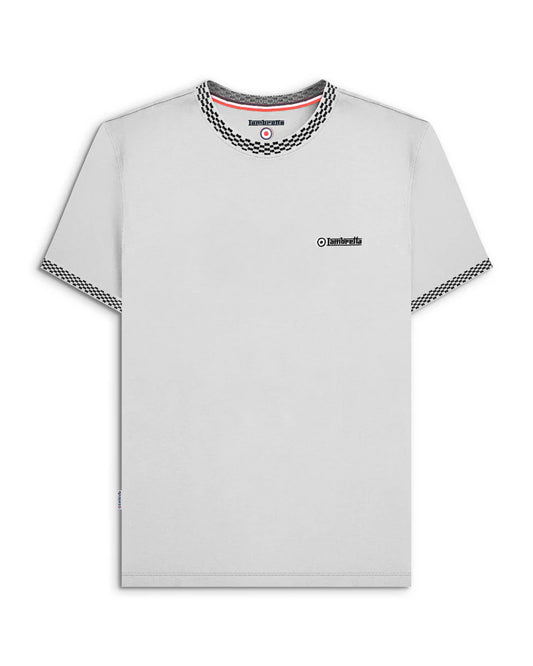 Lambretta Two Tone Ringer T-Shirt White