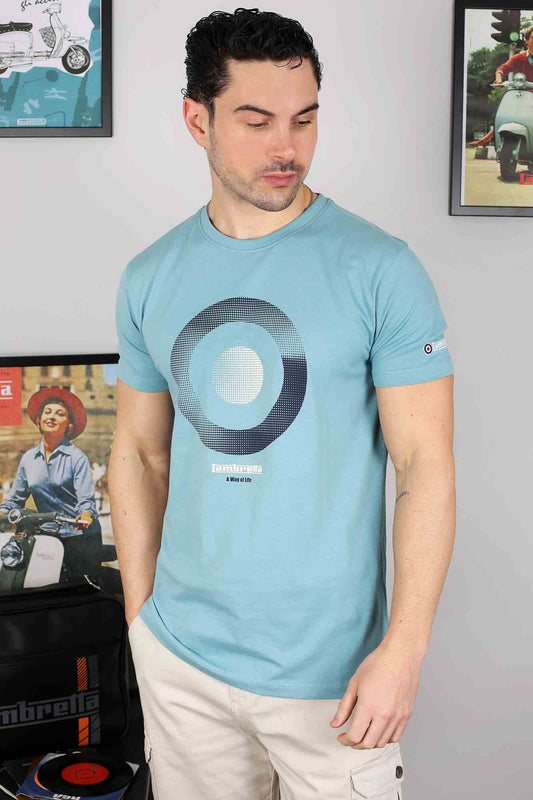 Lambretta Target Shade T-Shirt Cameo Blue