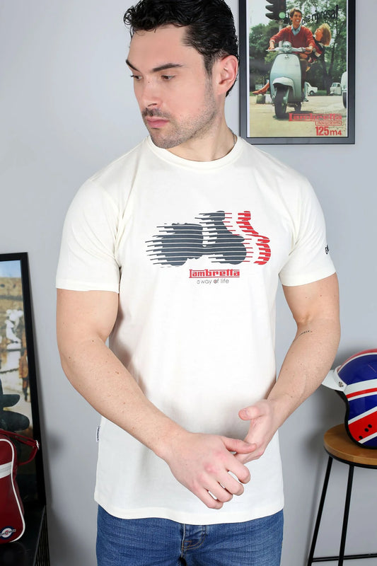Lambretta Scooter Blur T-Shirt Tofu