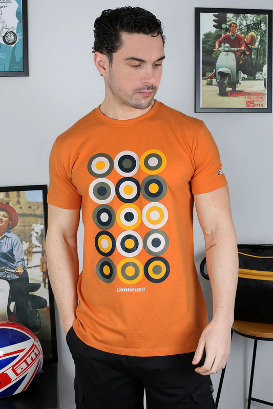 Lambretta Mod Target T-Shirt Apricot