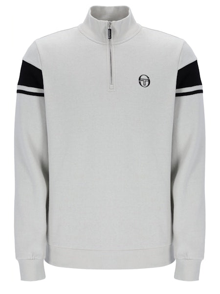 Sergio Tacchini Damarindo 1/4 Zip Sweatshirt Glacier Grey/Black