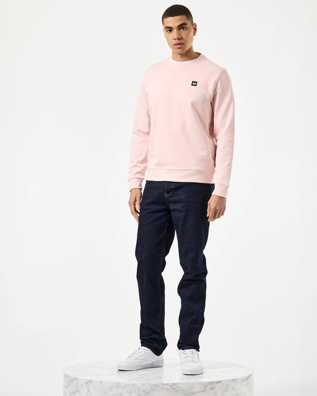 Weekend Offender Ferrer Badge Sweatshirt Pale Blush