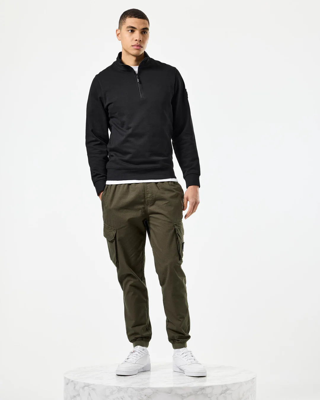 Weekend Offender Kraviz 1/4 Zip Black