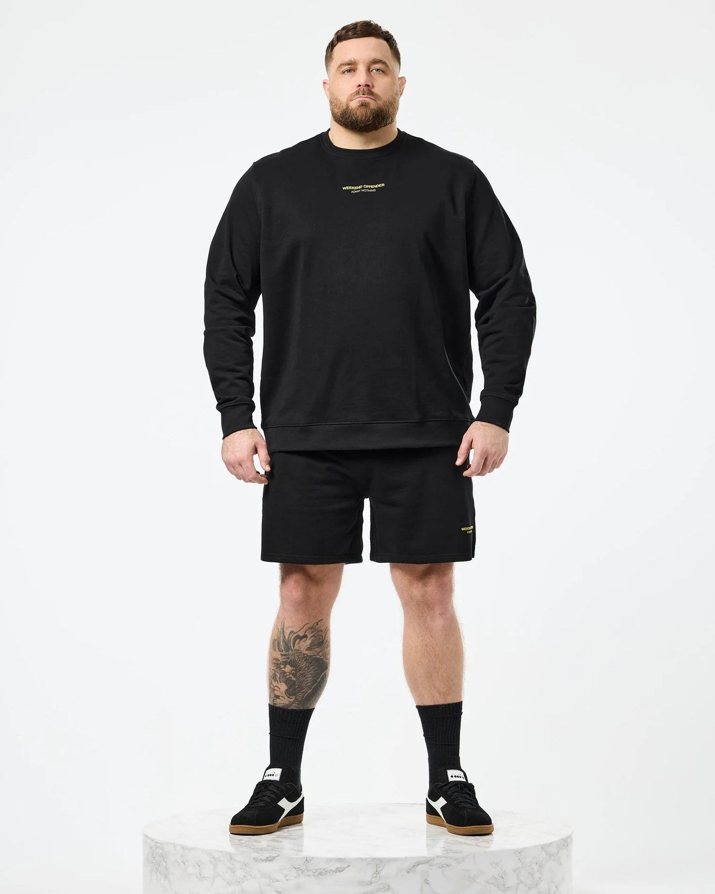 Weekend Offender Plus Size Raval Sweatshirt Black/Peridot