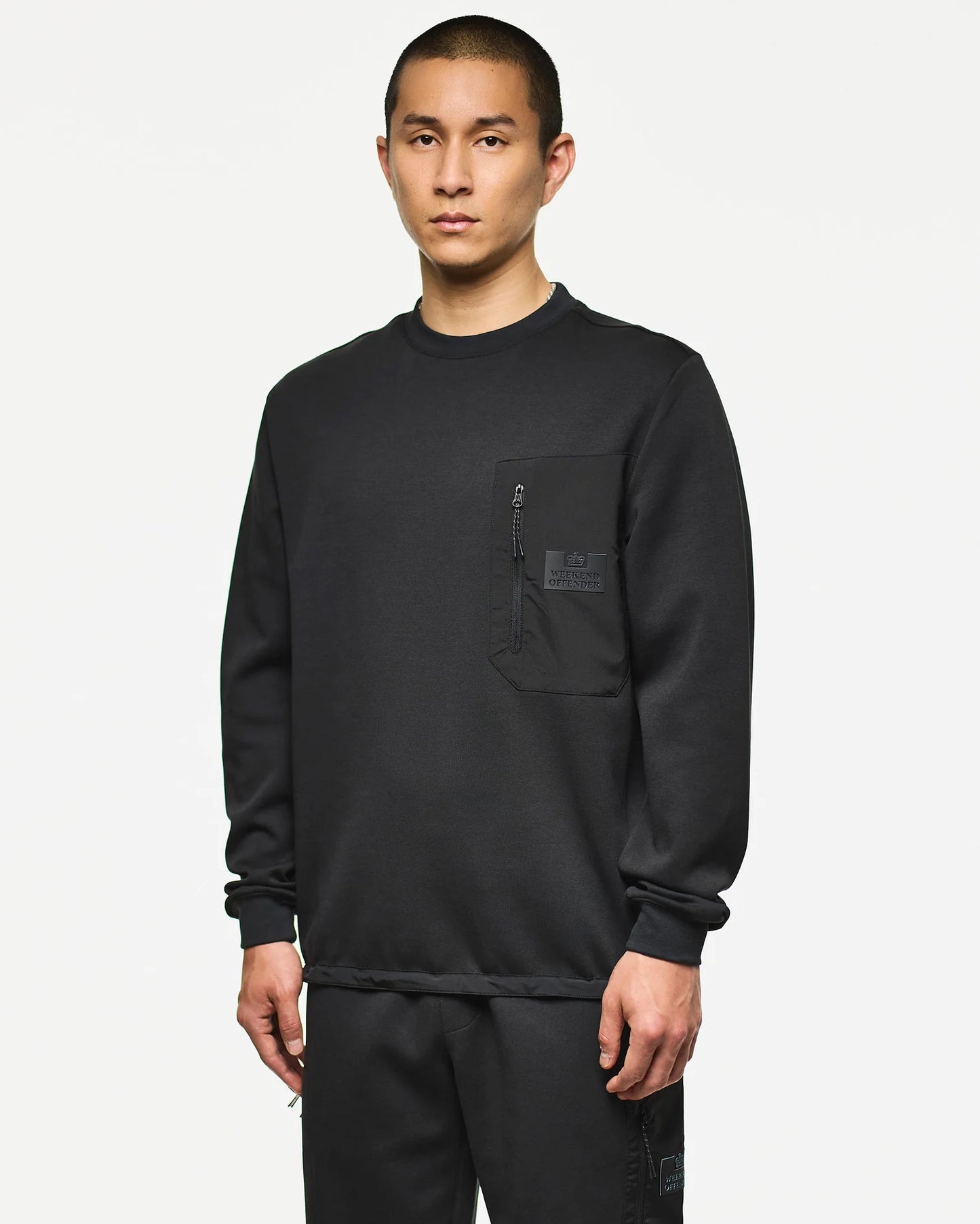 Weekend Offender Cerati Crew Sweatshirt Black