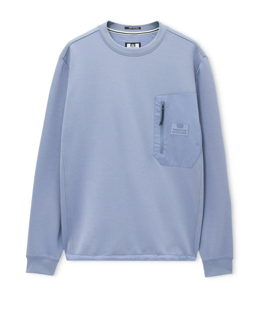 Weekend Offender Cerati Crew Sweatshirt Blue Shadow