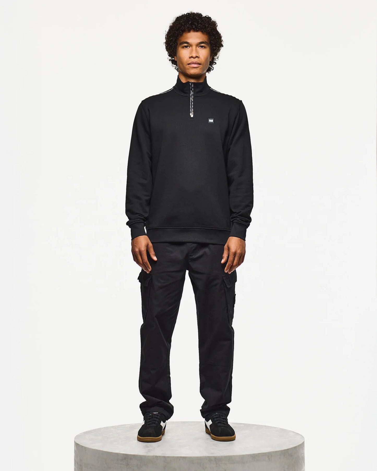 Weekend Offender Matisa 1/4 Zip Black