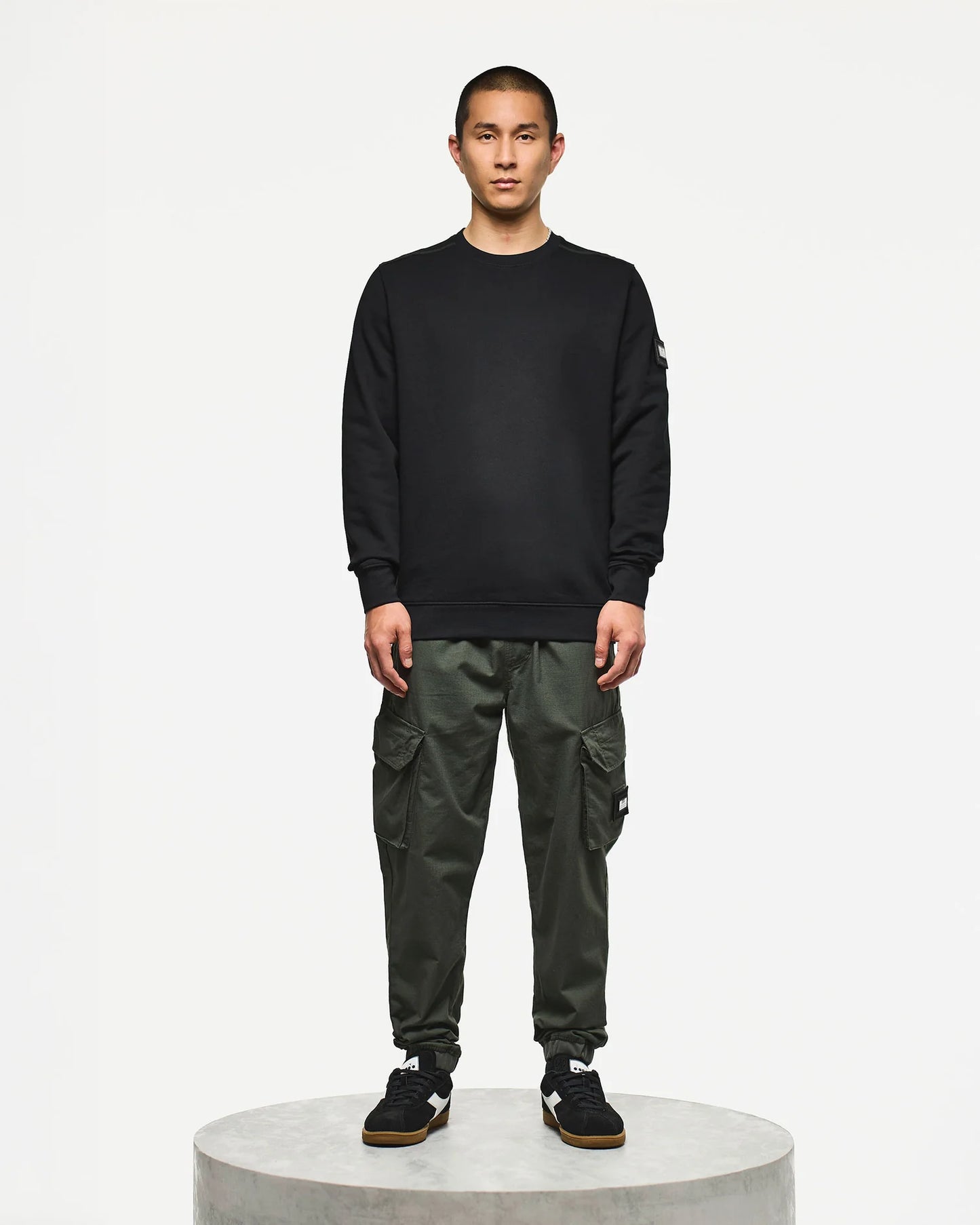 Weekend Offender Thunder Crew Sweatshirt Black