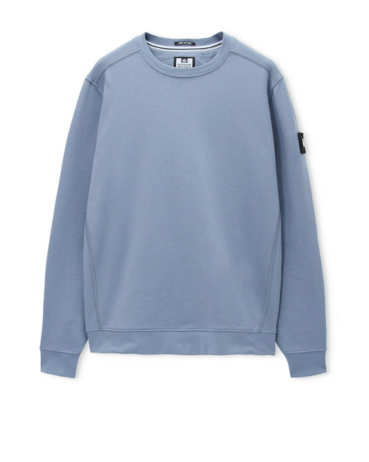 Weekend Offender Thunder Crew Sweatshirt Blue Shadow