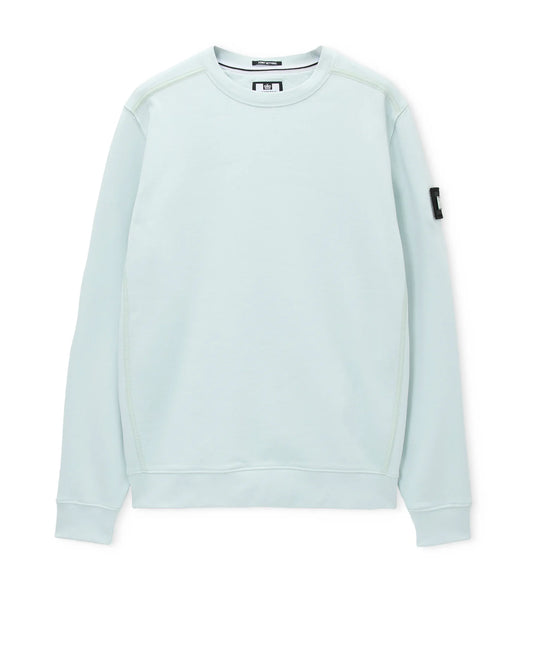 Weekend Offender Thunder Crew Sweatshirt Sea Spray Blue