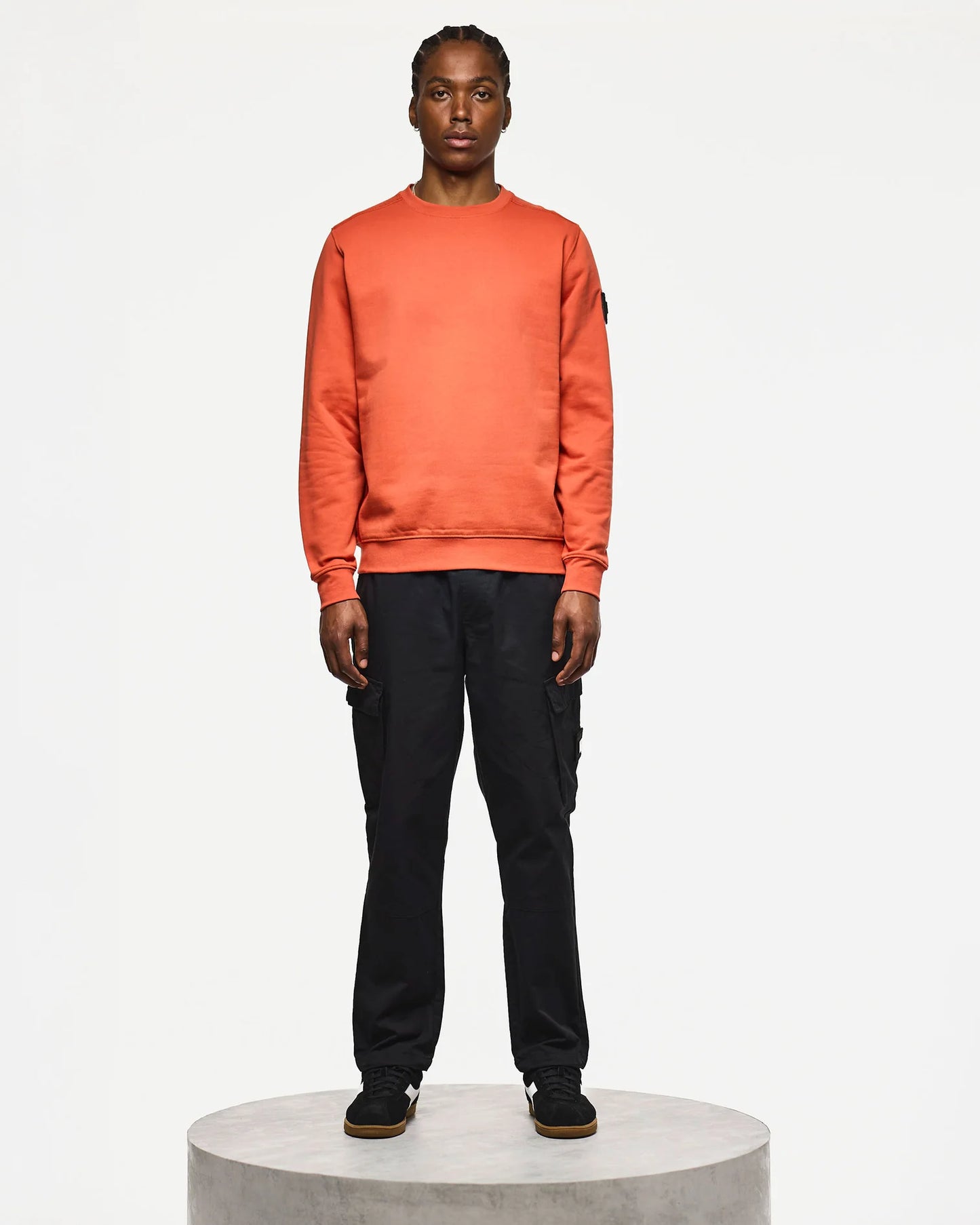 Weekend Offender Thunder Crew Sweatshirt Sunset Orange