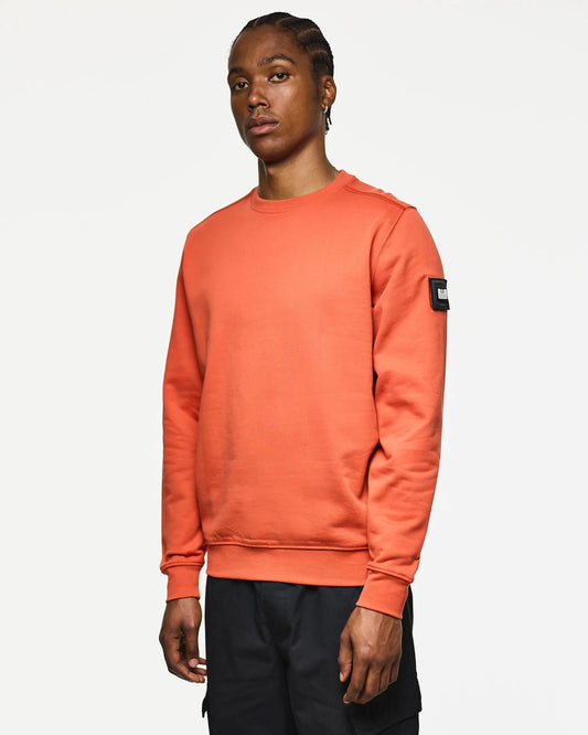 Weekend Offender Thunder Crew Sweatshirt Sunset Orange