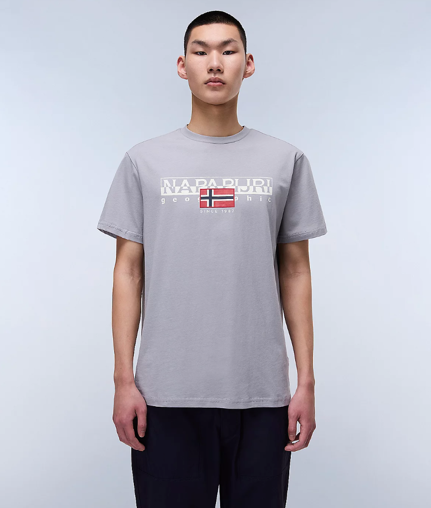 Napapijri S-AYLMER T-Shirt Ultimate Grey