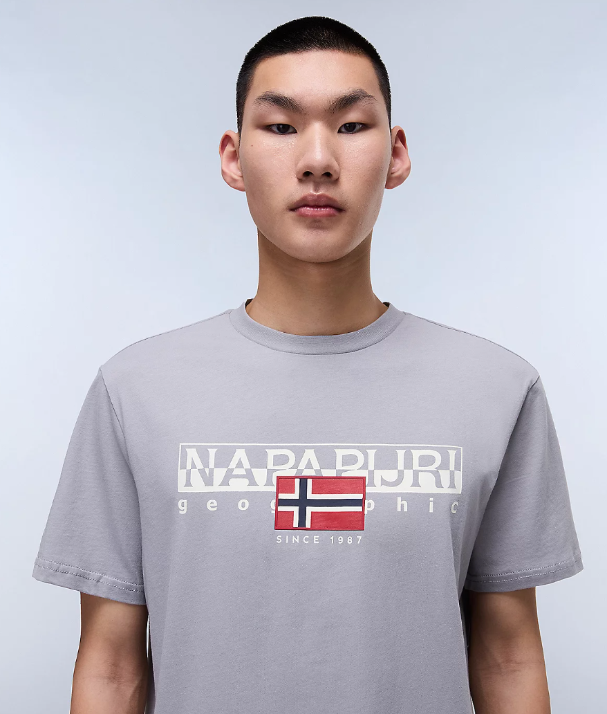 Napapijri S-AYLMER T-Shirt Ultimate Grey