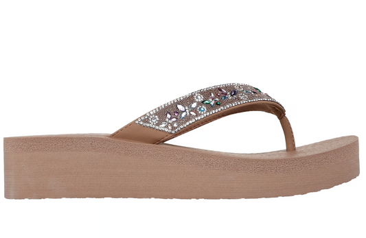 Skechers Ladies Vinyasa Butterfly Kiss Mocha