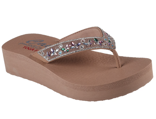 Skechers Ladies Vinyasa Butterfly Kiss Mocha