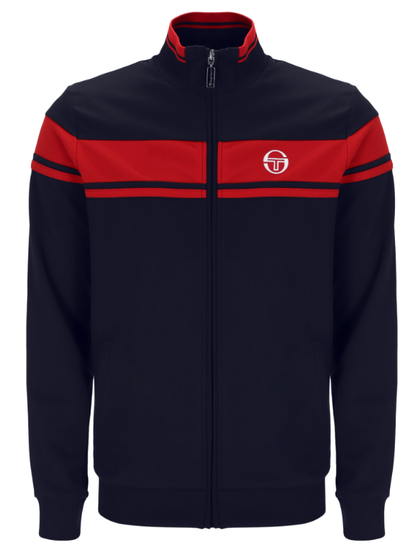Sergio Tacchini Damarindo Track Top Maritime Blue/Adrenaline Rush