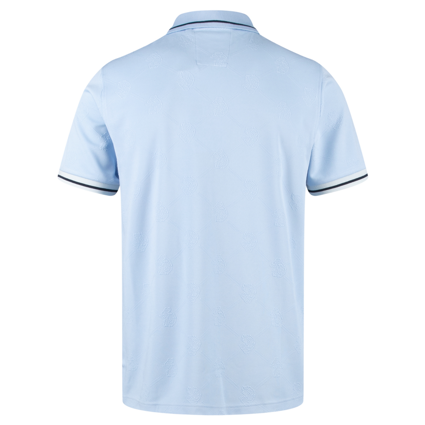 Luke 1977 Saxon Textured Polo Shirt Sky