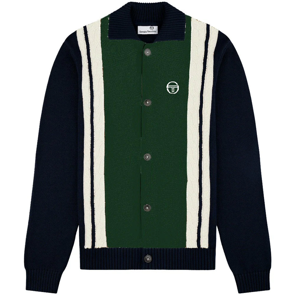 Sergio Tacchini Bruni Knit Cardigan Maritime Blue/Gardenia/Eden