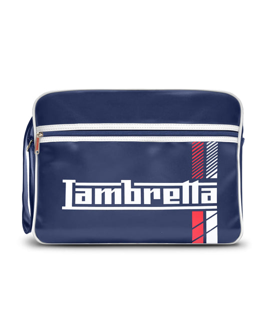 Lambretta Racing Stripe Flight Bag Navy