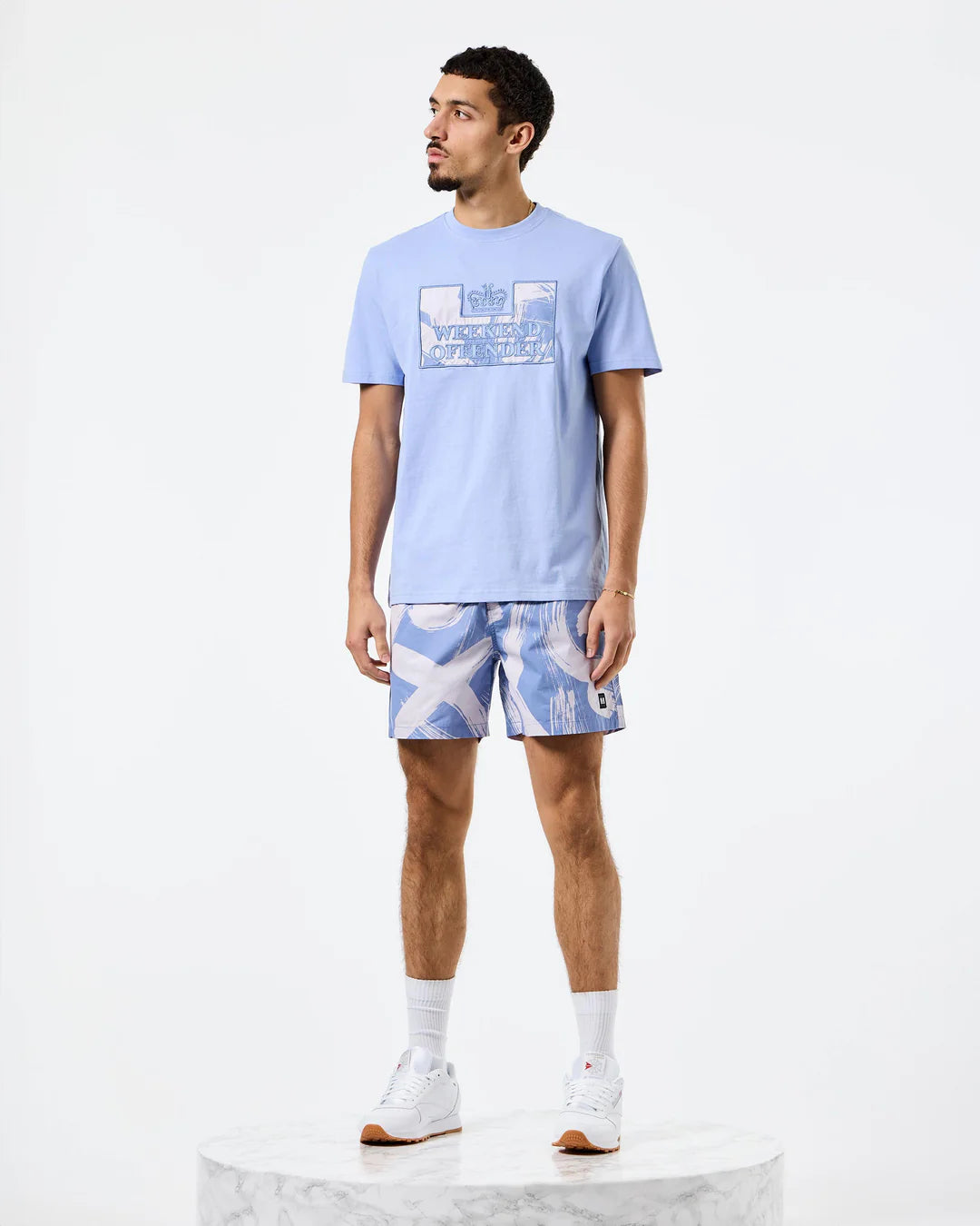Weekend Offender Anzio Camo Short Cornflower