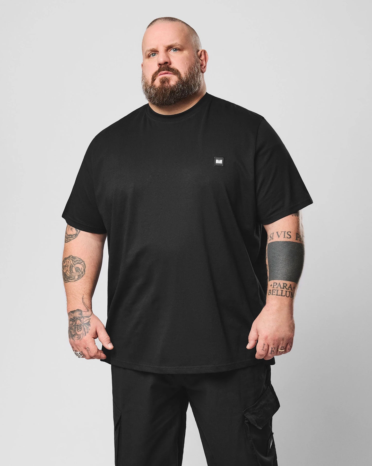 Weekend Offender Plus Size Brooklands T-Shirt Black