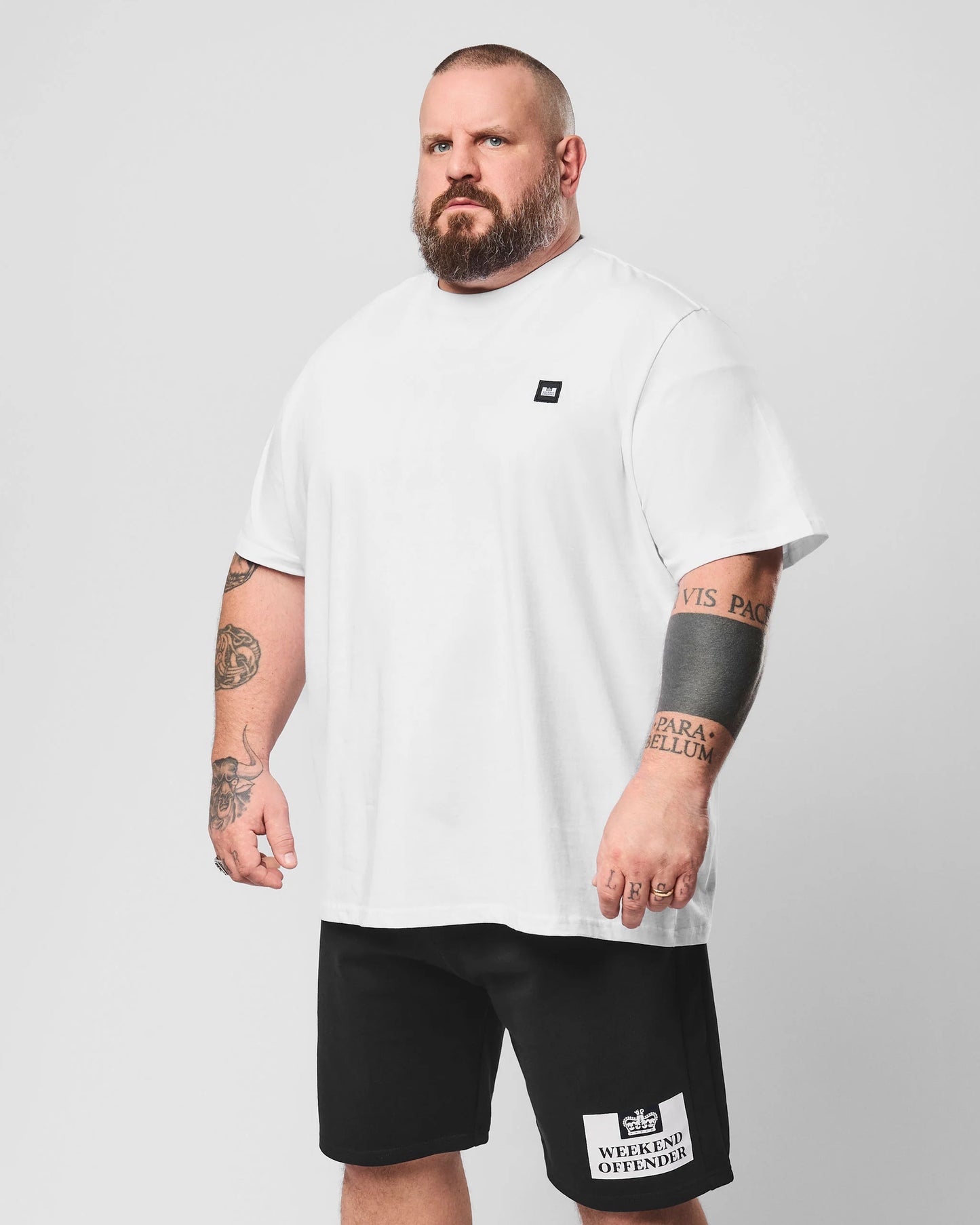 Weekend Offender Plus Size Brooklands T-Shirt White