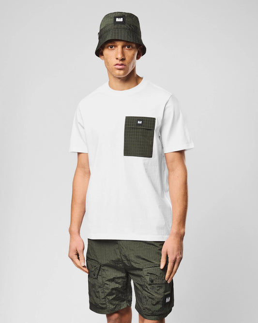 Weekend Offender Stiniva T-Shirt White/Black Forest Green