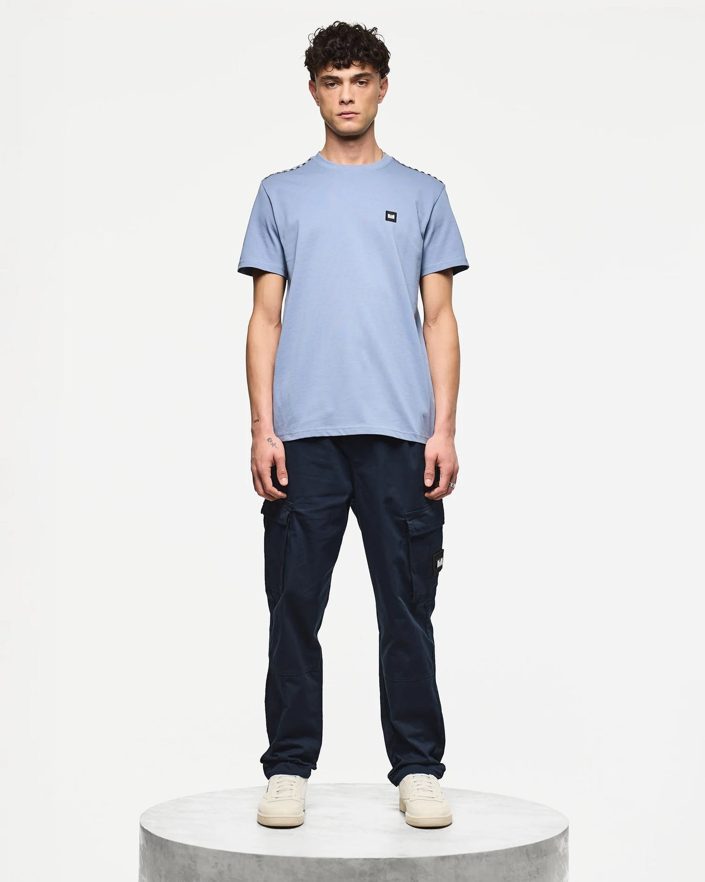 Weekend Offender Manuel T-Shirt Blue Shadow