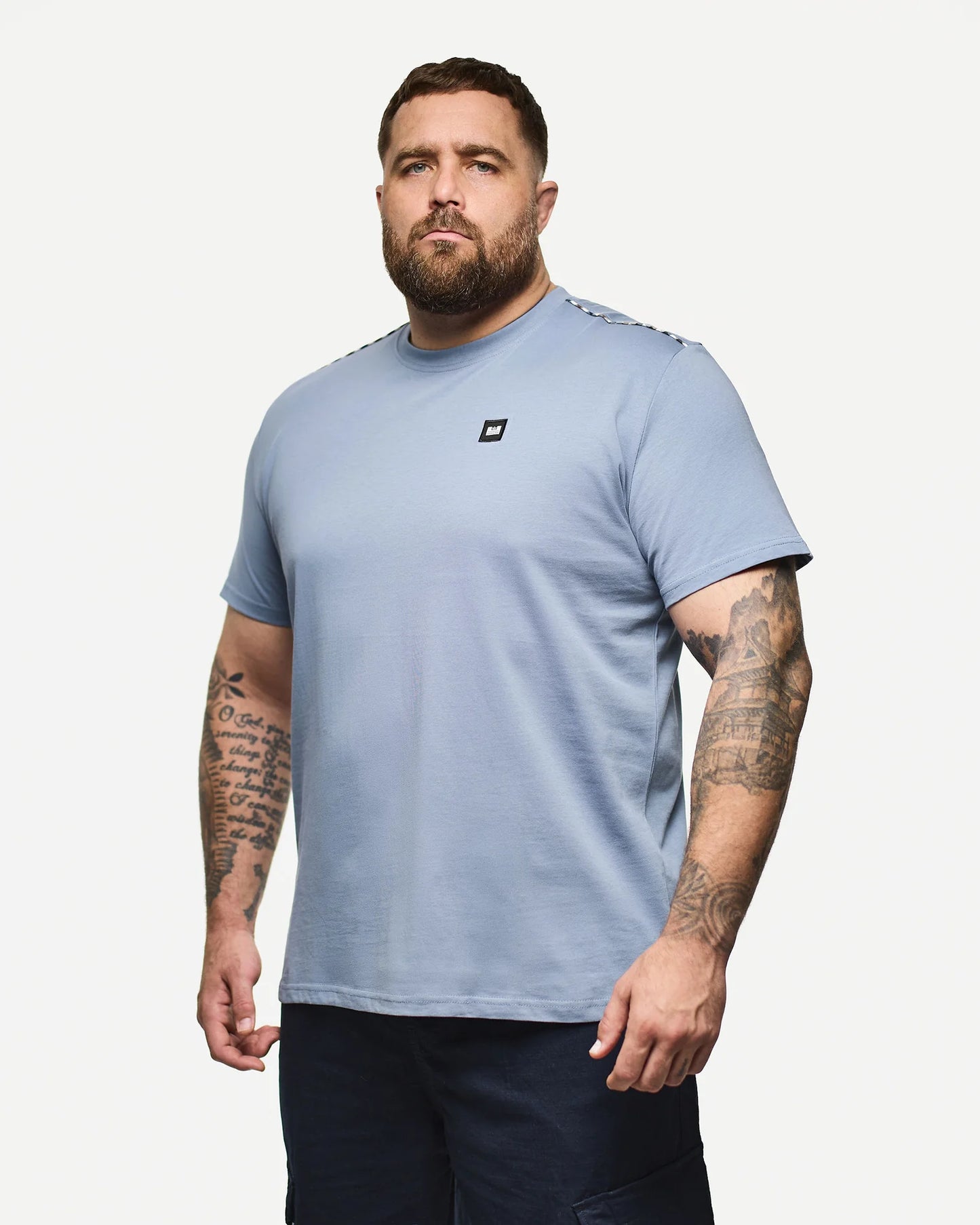 Weekend Offender Plus Size Manuel T-Shirt Blue Shadow