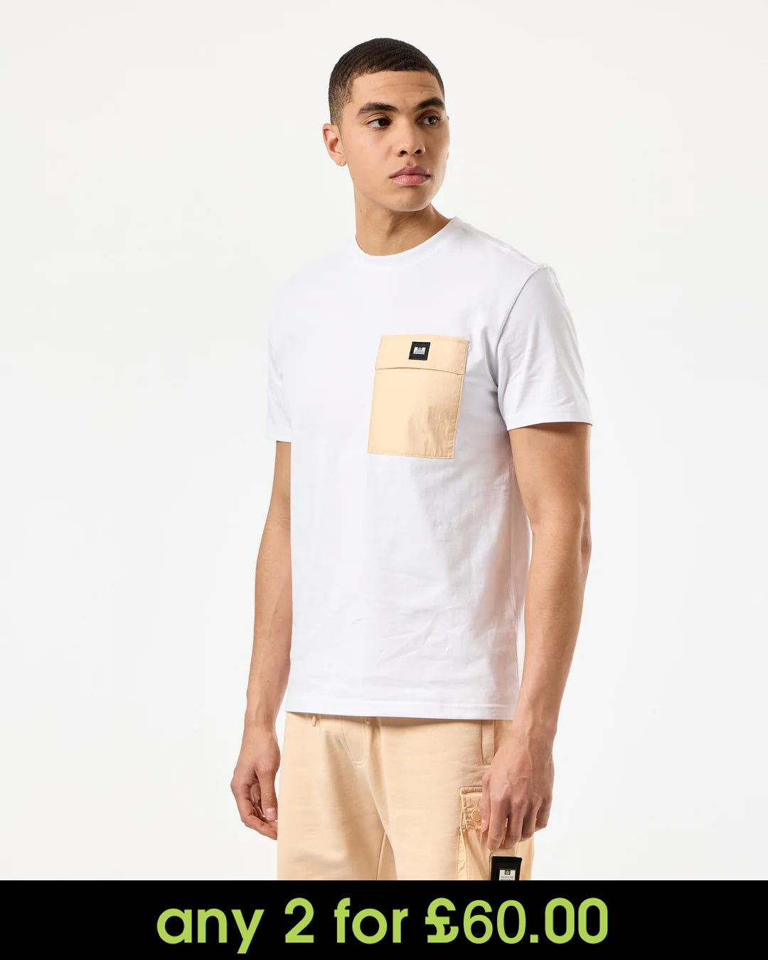 Weekend Offender Stiniva T-Shirt White/Deep Champagne