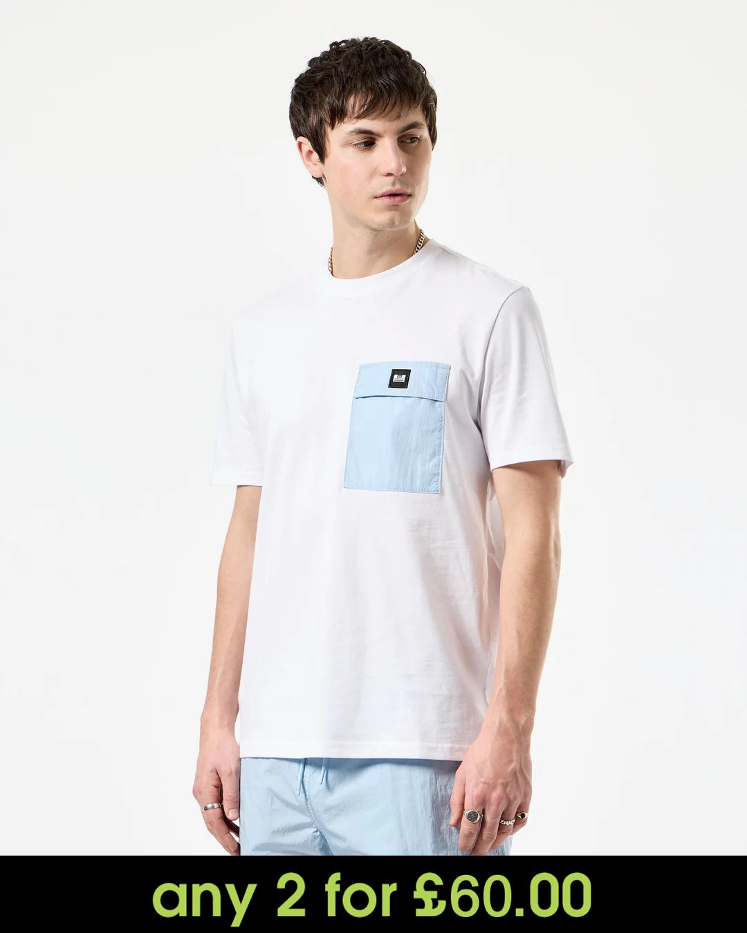 Weekend Offender Stiniva T-Shirt White/Ocean Wave