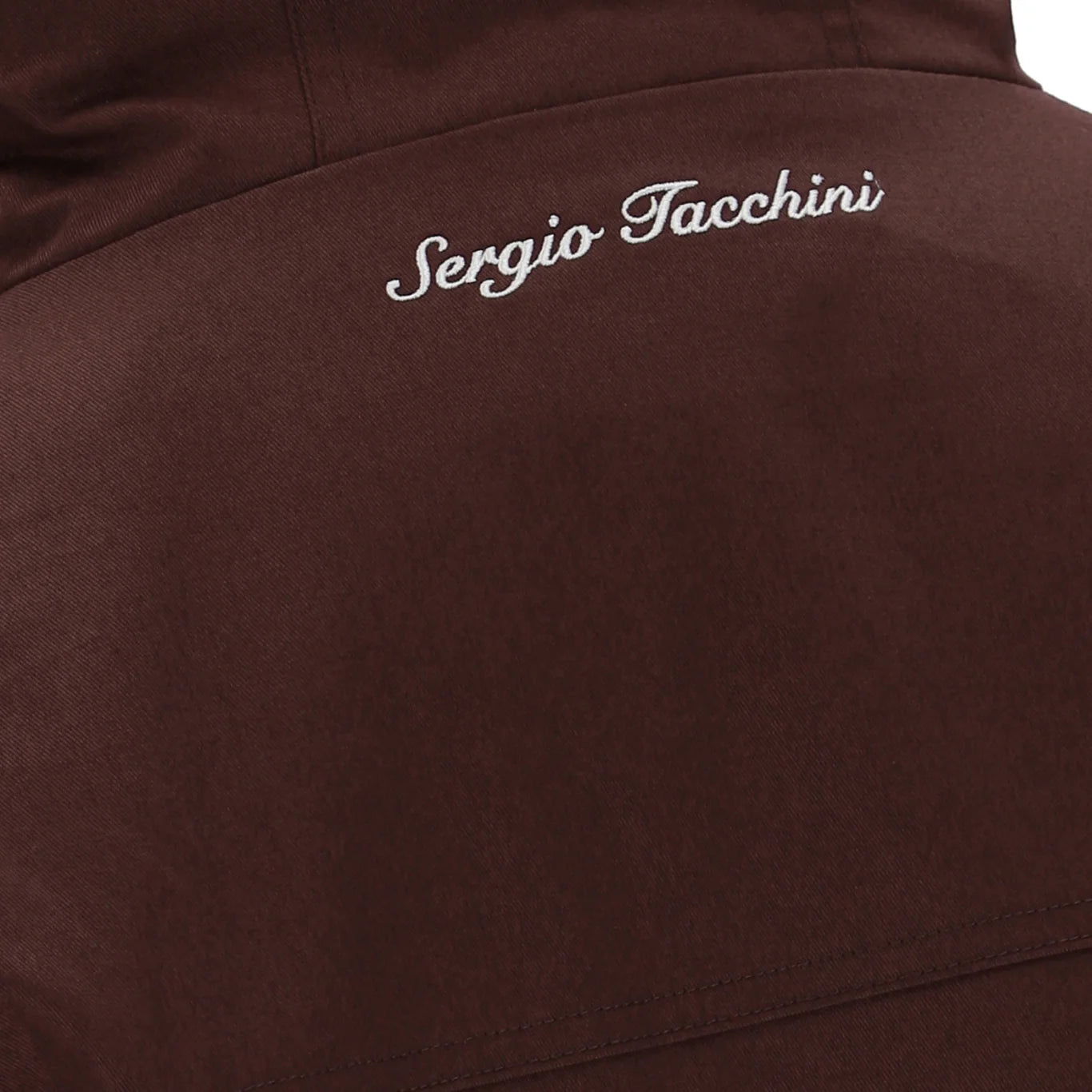 Sergio Tacchini Weaver Hooded Field Jacket Bitter Chocolate