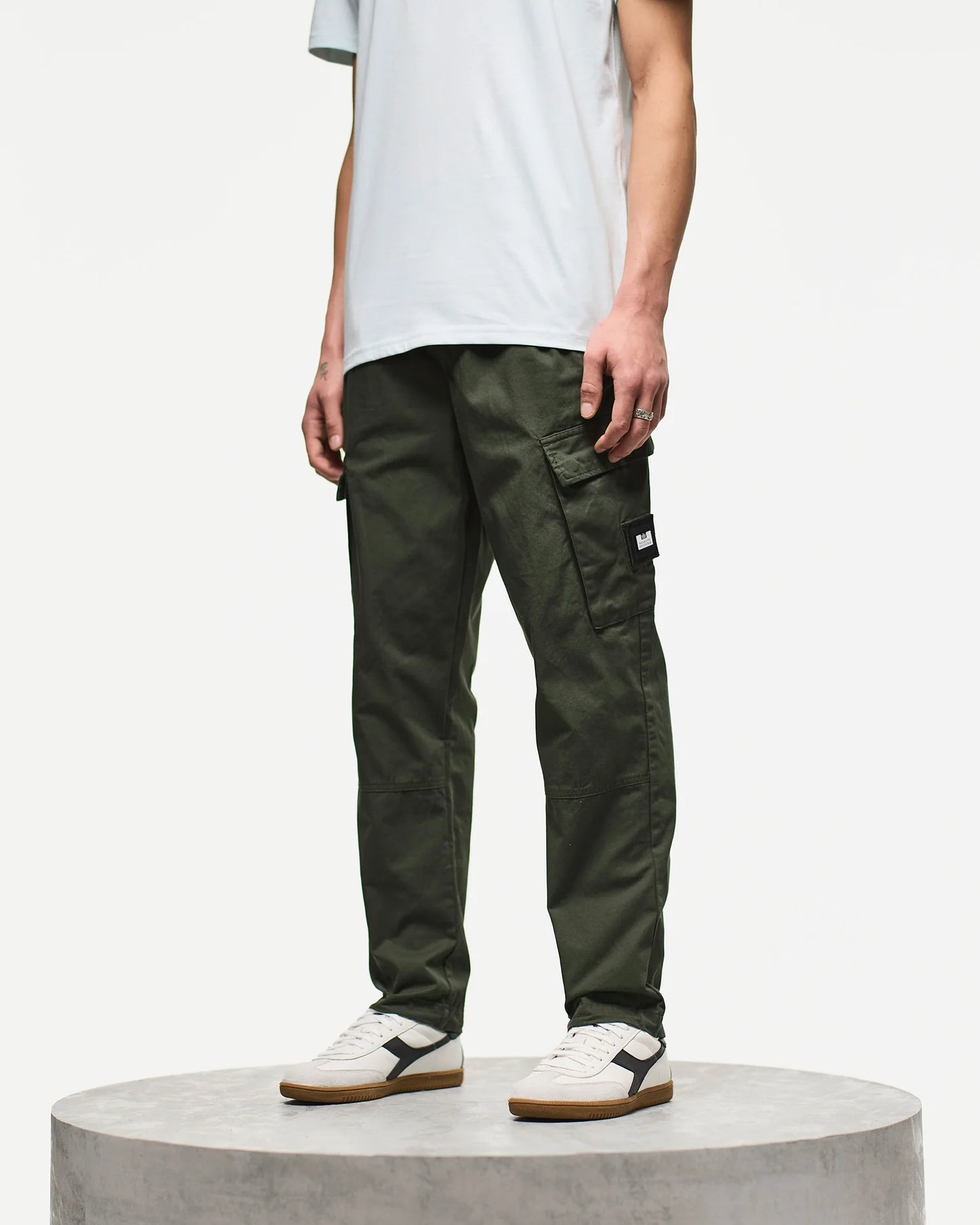 Weekend Offender Eldon Relaxed Pants Black Forest Green