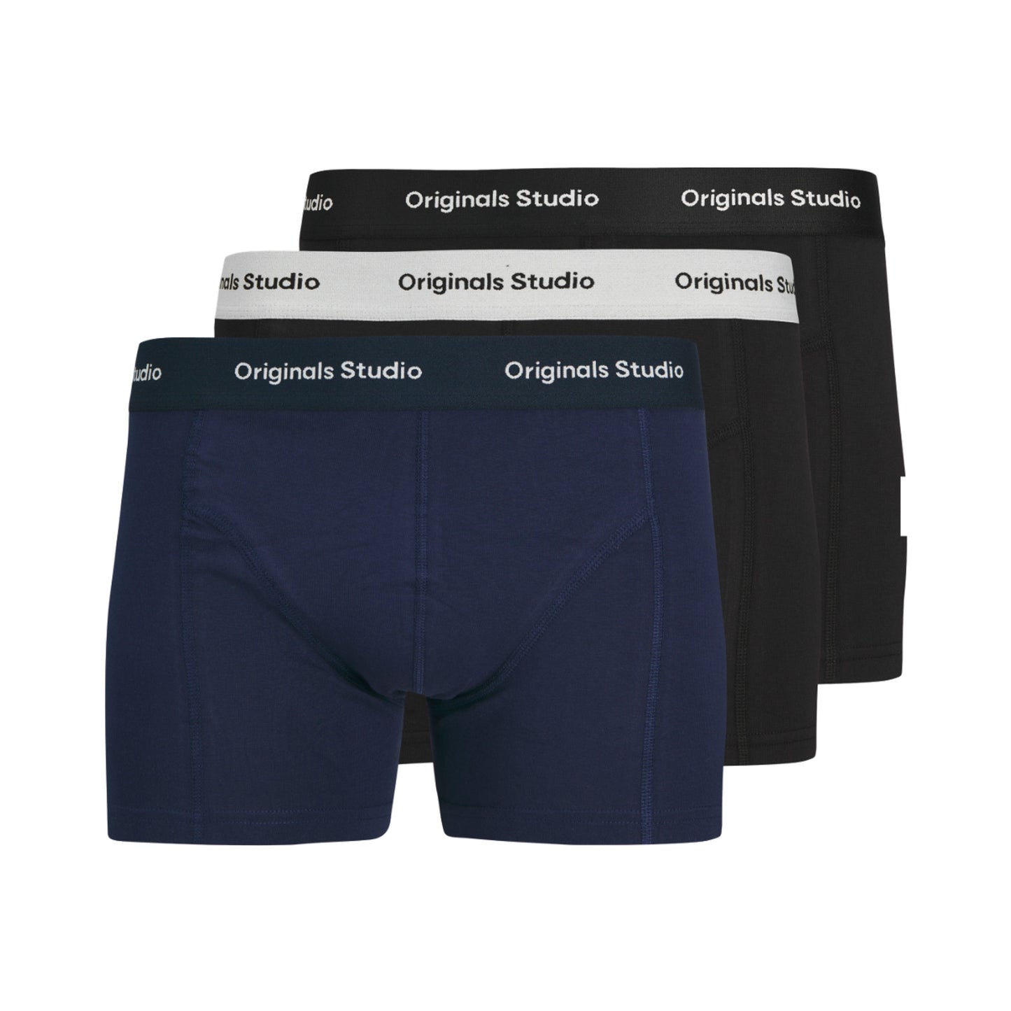 Jack & Jones JACVESTERBRO 3-Pack Trunks Ocean Cavern/Black