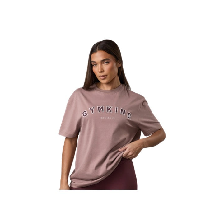 Gym King Ladies Shadow Jersey BF T-Shirt Fawn